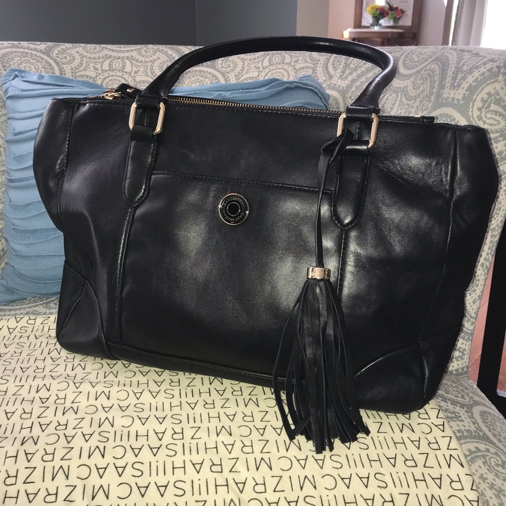 Isaac Mizrahi genuine soft leather shoulder bag
